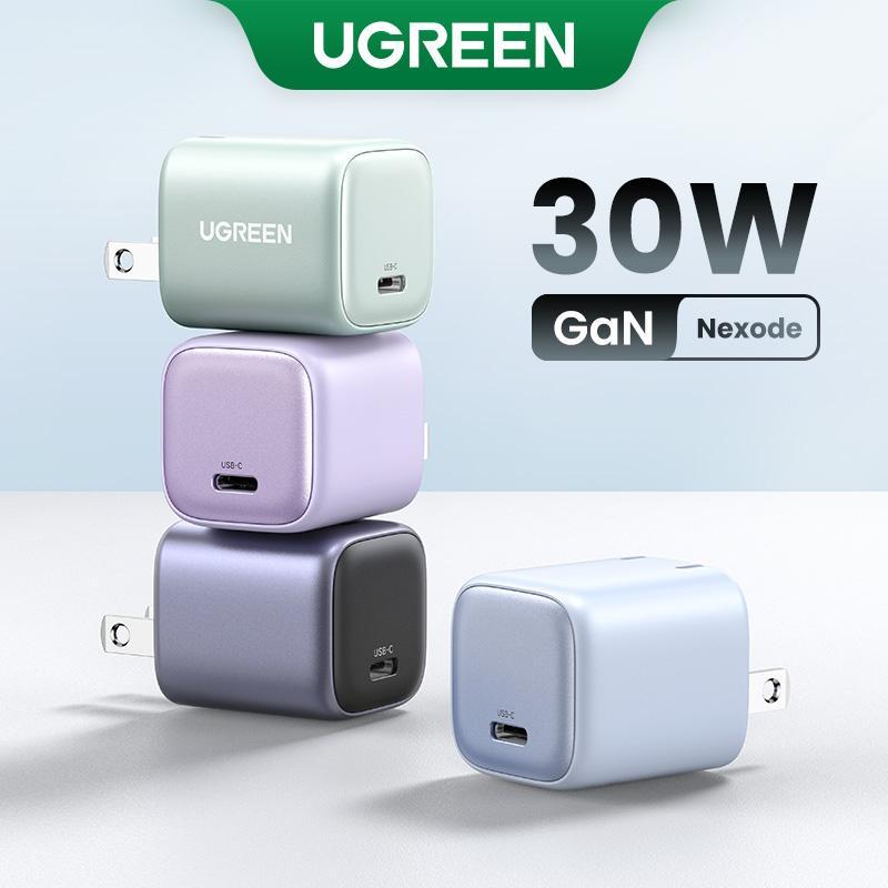 UGREEN 30W Nexode Foldable GaN USB C Charger. Super-Fast Charging for iPhone 15 Pro Max, 14, 13 and Galaxy S23, Type-C Power Adapter, Ideal for Smartphones and Cellphones Charger--Black Friday