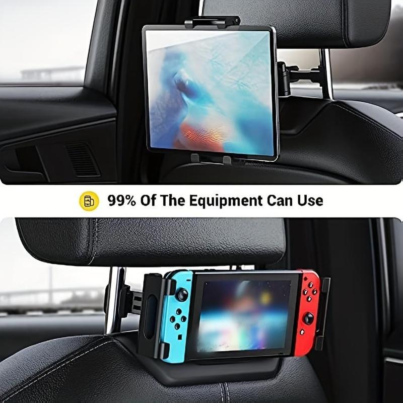 Car Seat Back Tablet Holder, Adjustable Retractable Mobile Phone Holder, Universal Car Seat Headrest Back Tablet Stand, Auto Interior Accessories for Daily Use