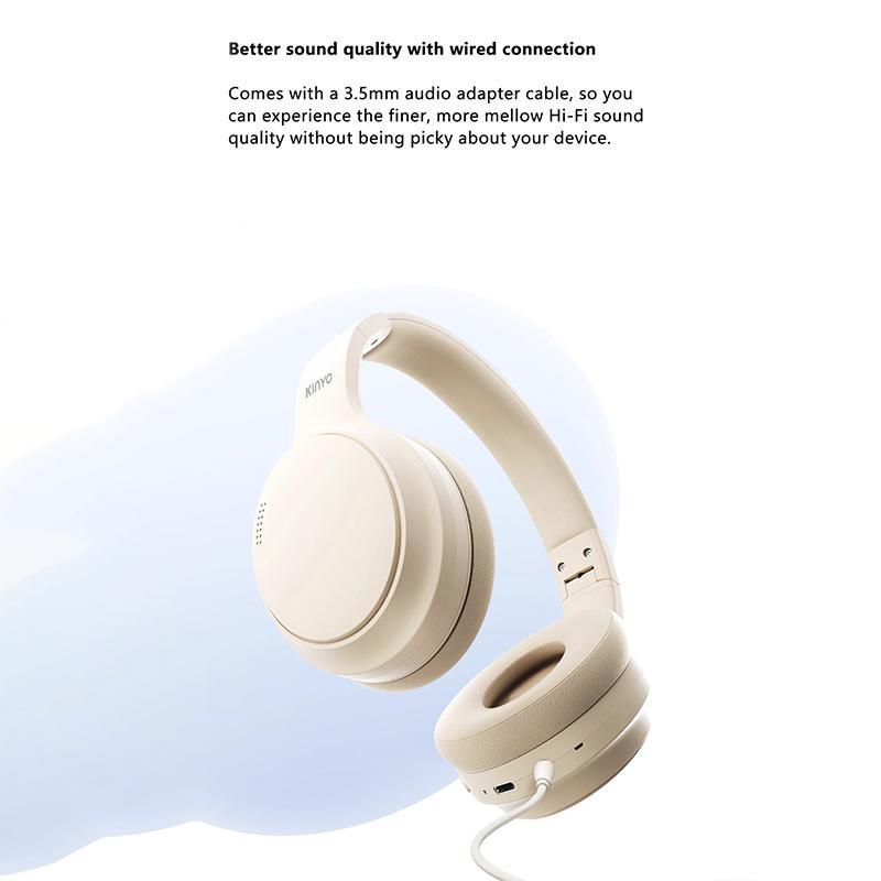 KingLucky A5 On-Ear Wireless Bluetooth Headset, Lightweight Headset, Heavy Bass, Portable Wireless Bluetooth Headset, Gift, Holiday Gift, For School, Travel, Gym and Playing Games