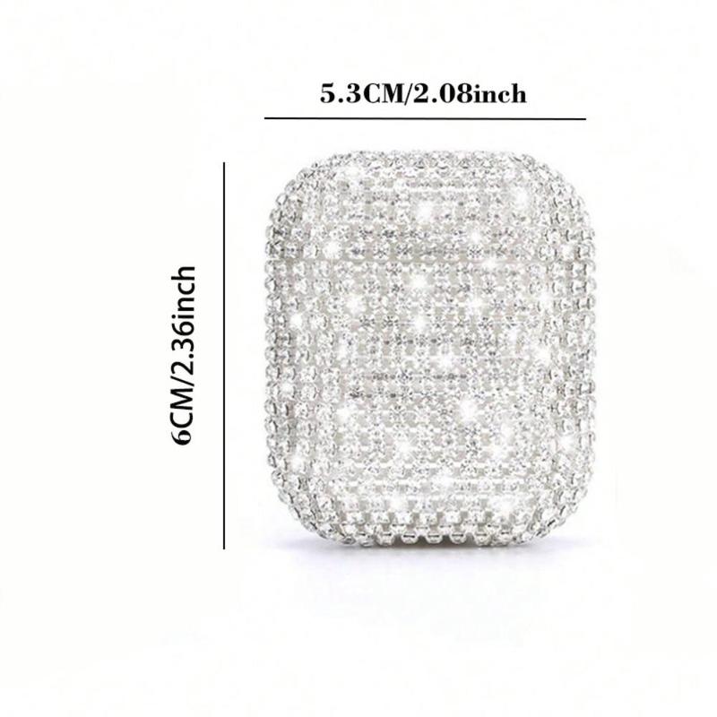 Artificial Rhinestone Decor Earphone Case, 1 Count Anti-fall Earbuds Case, Shockproof Earphone Protector Cover Compatible with Airpods 2 3 Pro Pro2