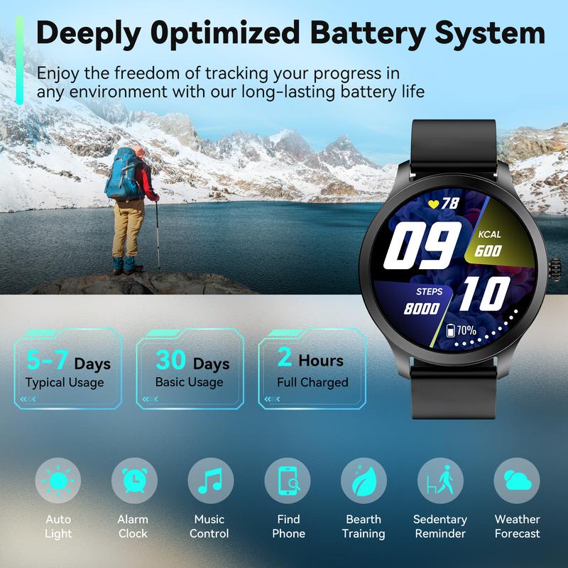 Smart Watch for Men&Women Android & iPhone, 1.32