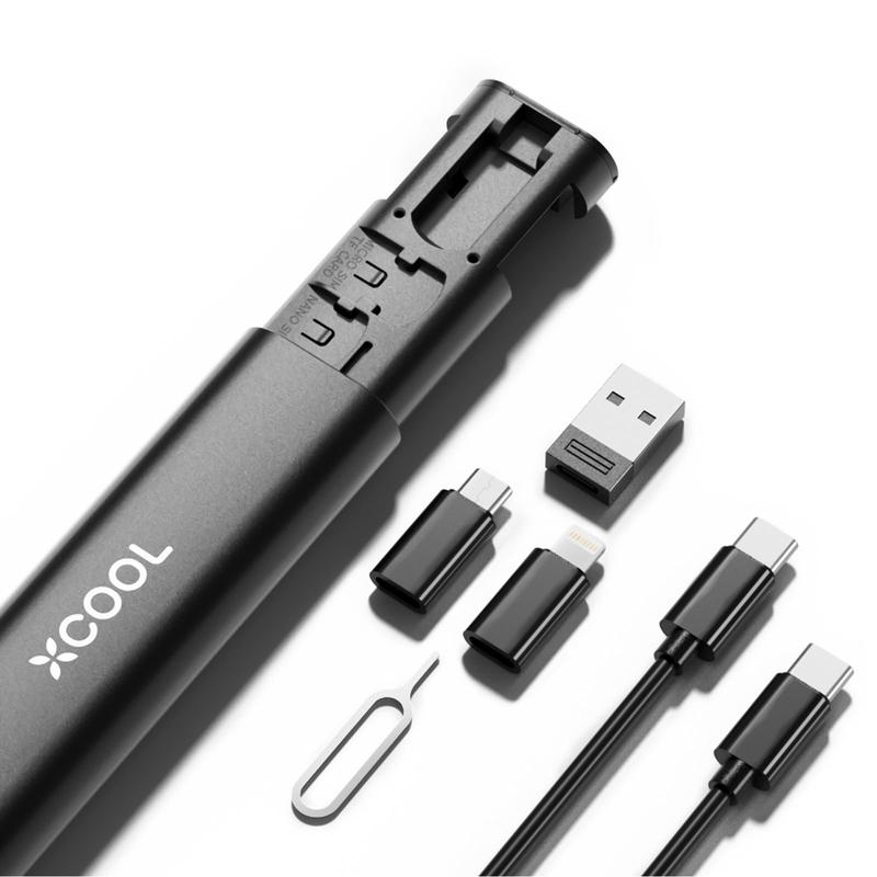 xCool CarryLink Multifunctional USB Adapter Kit in a Portable Design Card Cellphone