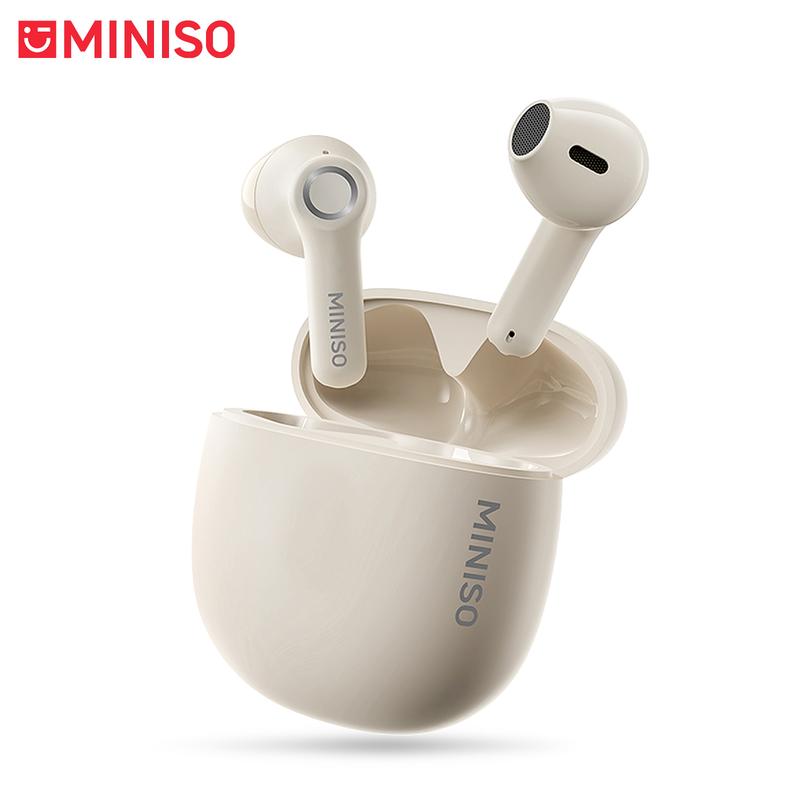 MINISO X52 Bluetooth Earphone wireless Headphones with Mic Long Battery Life Clear Calls Headsets IPX5 Waterproof Earphones Touch Control Earbuds Support Android IOS