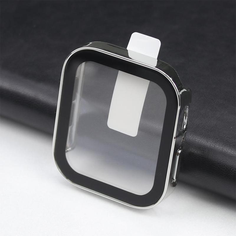 Smartwatch Screen Protector for Apple Watch Bands 45mm to 40mm, 1 Count Glass Protective Case 2 in 1 for iWatch Series Apple Smartwatches, Smart Watches Wearable Devices Protective Cover, Wearable Accessories