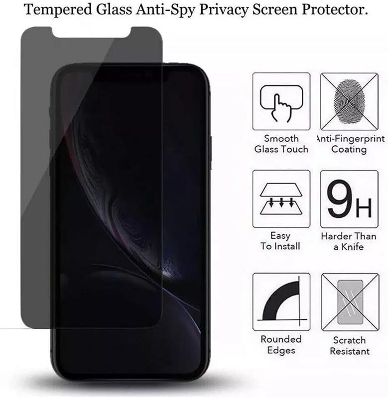 3 Pack Privacy Screen Protector with 3 Pack Camera Lens Protector For iPhone 16 15 14 13 12 11 Pro Max Tempered Glass Privacy Screen Camera Protector