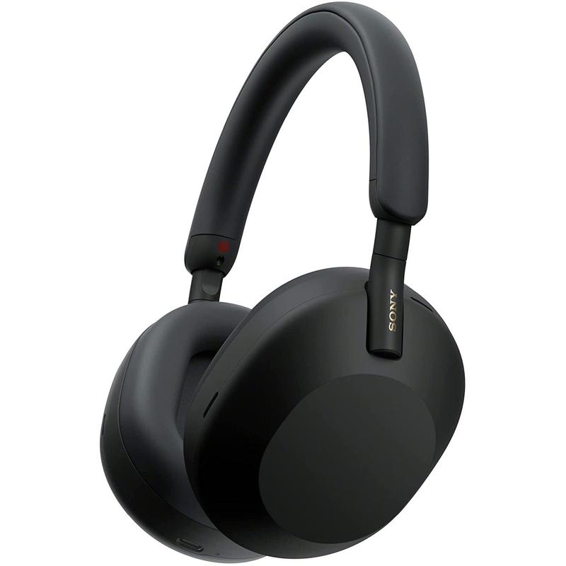 Sony WH-1000XM5 Wireless Industry Leading Noise Canceling Headphones, Black Audio Earphones Bluetooth Charging