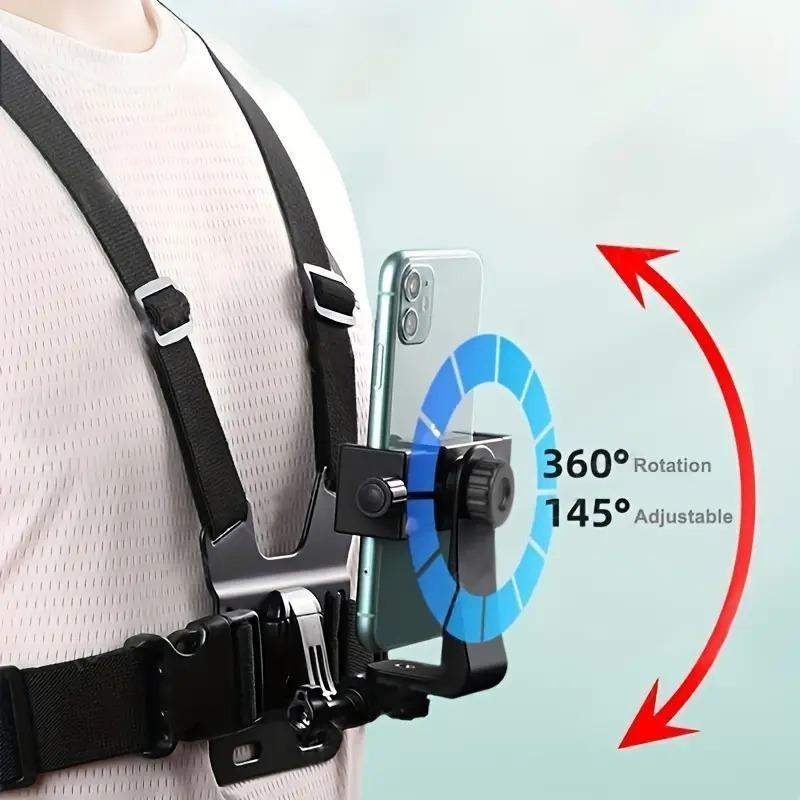 Black friday Mobile Phone Chest Mount Harness Strap Holder Cell Phone Clip Action Camera POV for Samsung iPhone Plus etc