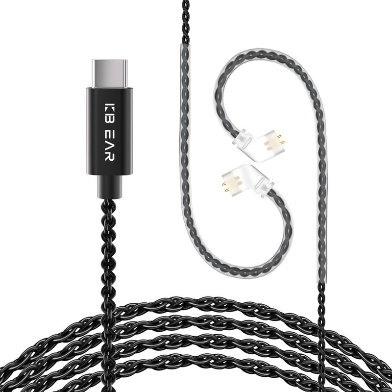 CCZ iem Original USB Type-c Cable, Replacement usb c iem Cable, Upgraded in ear Monitor Cable, Detachable Earphones Cable for EDX PRO Noise Headphones Headset