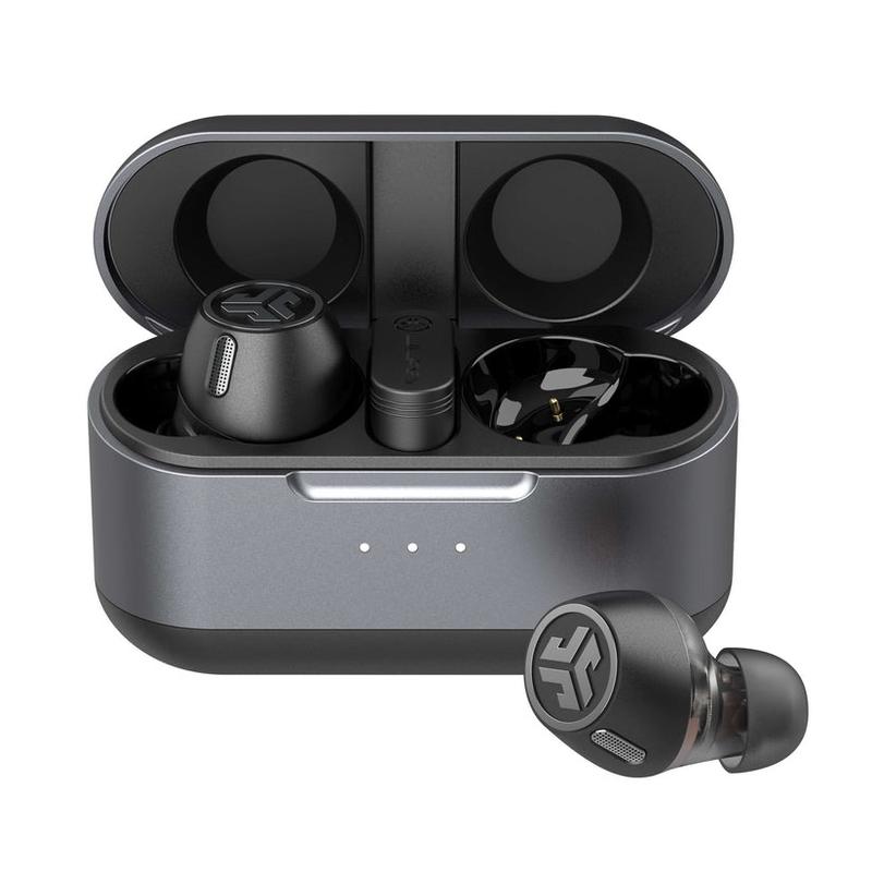 JLab Epic Lab Ed. Hybrid Active Noise Cancelling True Wireless Earbuds, Dual Drivers, Spatial Audio, Multipoint, Wireless Charging, Android iOS, Hi-Res Audio