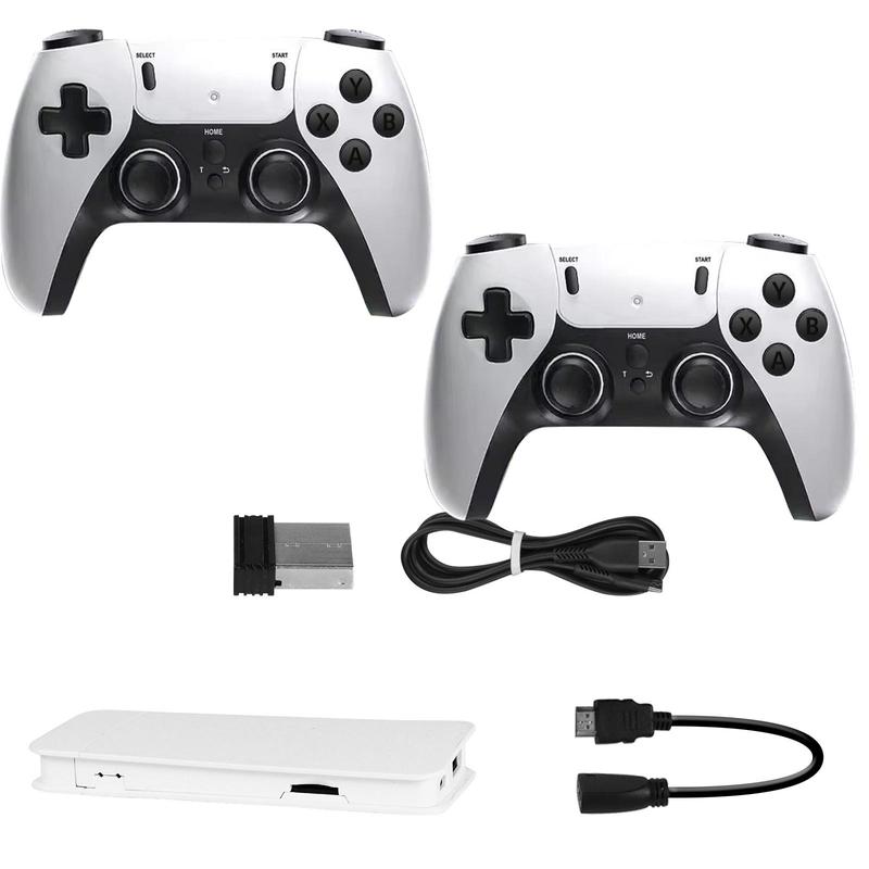 Retro Gaming Stick 23+ Consola de Juegos 4K Sistema de Salida HDMI, Plug and Play Consola de Juegos con Tarjeta TF de 64GB, Mando Inalámbrico de Atletismo Dual - Regalo para Jugadores de Todas las Edades Accesorios para Consolas de Juegos