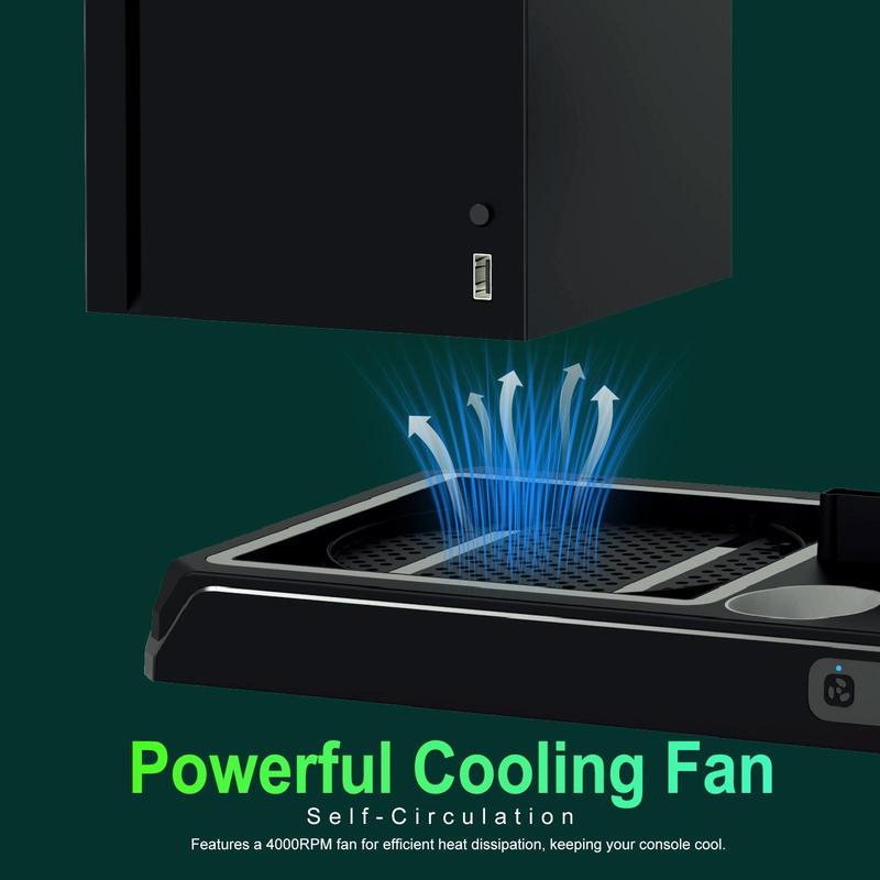 Vertical Charging Stand with Cooling Fan for Xbox Series X S Game Port Black Friday