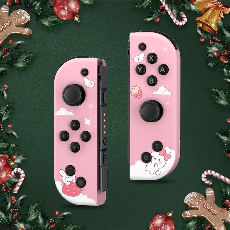 Switch Controller for Nintendo Switch - Nintendo Switch Controller Joycon L R Compatible with Switch Lite OLED (Pink)