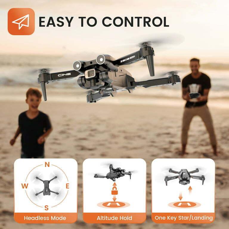 D96 Mini Drone with HD Dual Camera Foldable Drone 3 Batteries 36mins Accessories Folding Cover Mobile Portable Entry level quadcopter Navigation