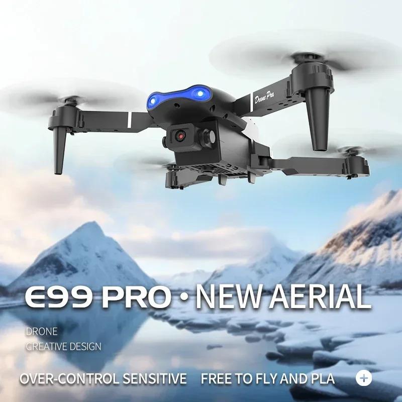 New E99Pro RC Drone 4K Professinal With 1080P Wide Angle HD Camera Foldable Helicopter WIFI FPV Height Hold Gift Toy