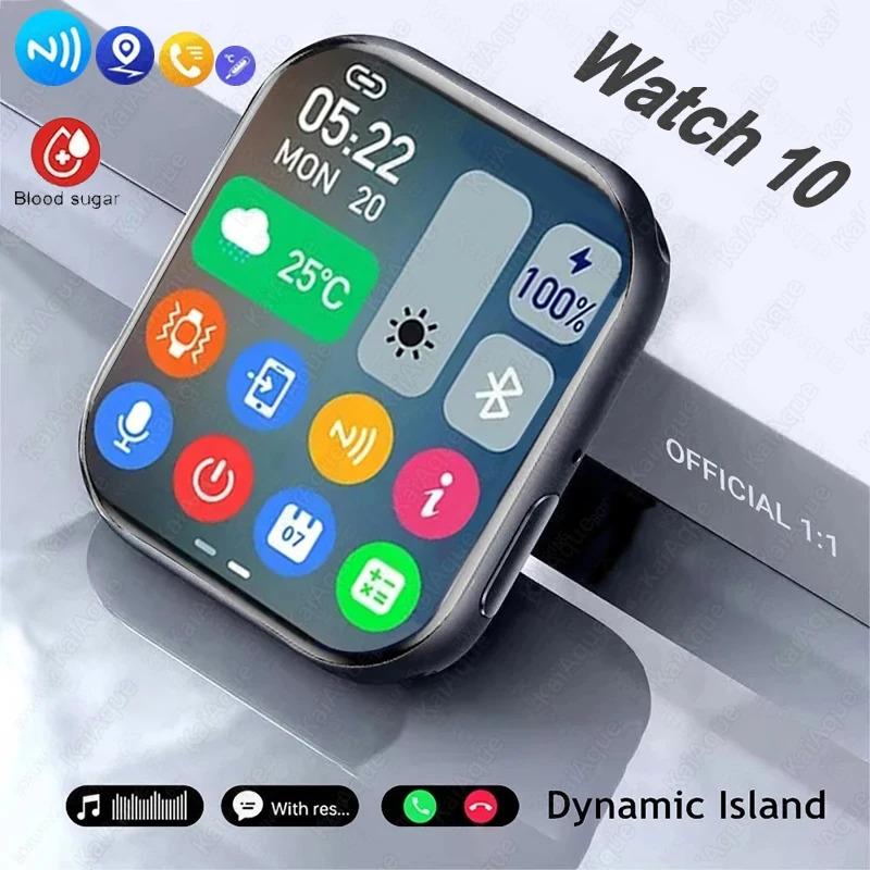 2024 Watch 10 Smart Watch Men Body Temperature BT Call NFC Always on Display GPS Sport Watch Women Smartwatch For Apple Android