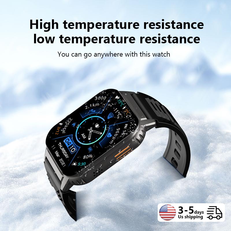 Best Military-Grade Smartwatch for Fitness & Health Tracking, Waterproof, Anti-Collision, Multi-Sport Mode, Portable and Durable, with Smartphone Integration for Comprehensive Health Monitoring and Outdoor Sports