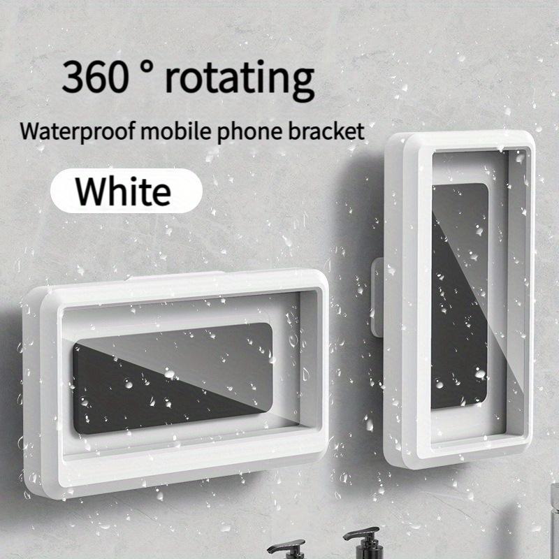 Premium Waterproof Shower phone holder-360 ° rotating, anti-fog touch screen, wall mount for bathrooms-secure fit for 4 to 7 devices-2