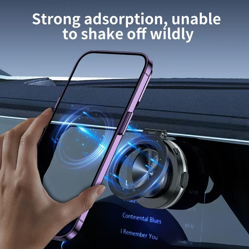 360° Rotatable Car Phone Holder, Vacuum Adsorption Car Phone Holder, Multifunctional Navigation Bracket for iPhone & Android, Car Accessories