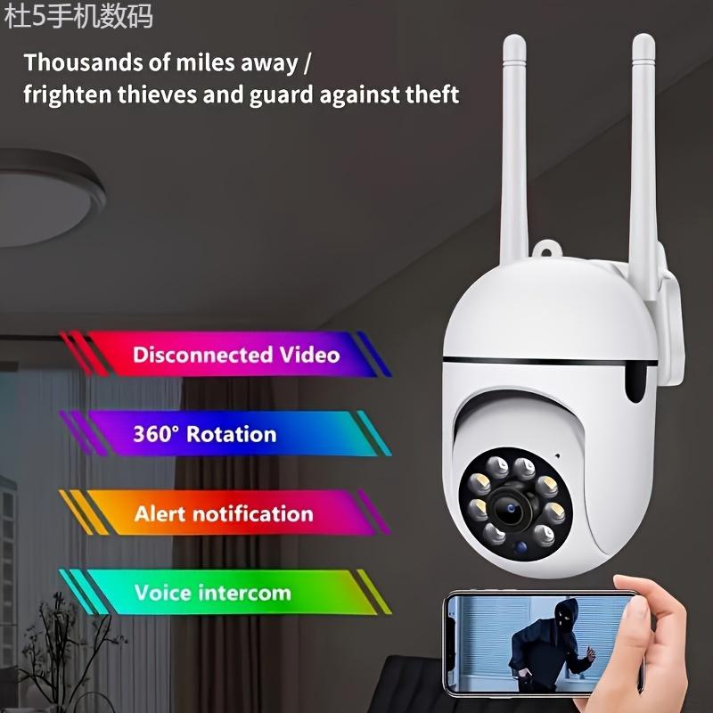 Teruhal 1080P HD Indoor Outdoor Security Camera with 2-Way Audio, Wi-Fi, Pan Tilt Zoom, Motion Tracking for Youngsters & Pets - Color Night Vision