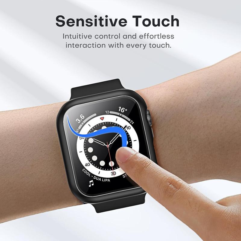 Smart Watch Tempered Glass Screen Protector for Summer Gift, 1 Count Minimalistic Dust-proof Watch Screen Protective Cover Compatible With Apple Watch 38mm 40mm 41mm 42mm 44mm 45mm