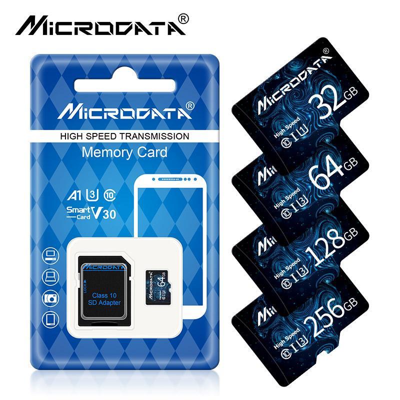 MICRODATA Micro TF SD Card, 1 Count High Speed Memory Card, Flash TF Card for SD Adapter, Camera Accessories for Home & Office