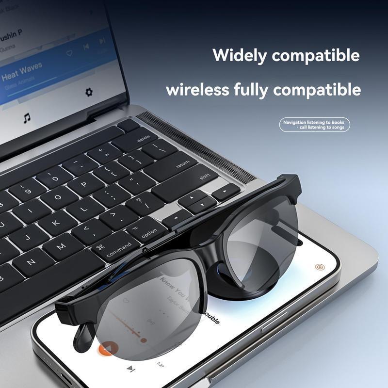 Smart Glasses, Wireless Headphone Smart Glasses for Listening To Music & Calling, Creative Sports Smart Glasses for Men & Women