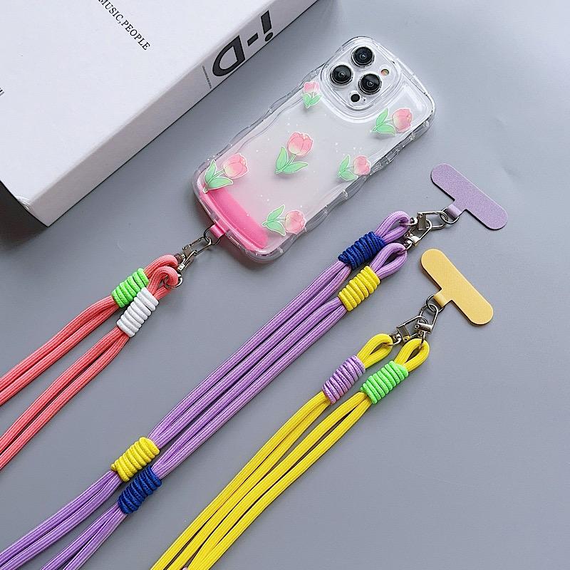 Handwoven Mobile Phone Lanyard Long Crossbody Strap Sturdy And Durable Anti Loss Korean Version Unisex Personalized And Creative Accessories Smartphone Accessories Smartphone