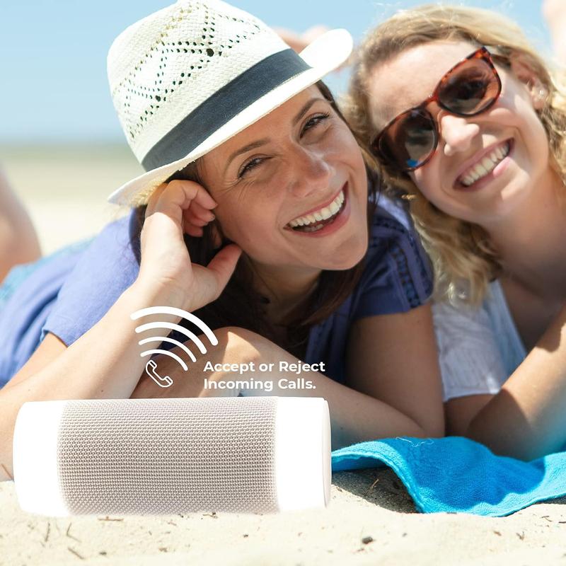 iJoy Tiki Style Wireless Speaker with 10 Hour Playtime - IP66 Waterproof, Dustproof, Weatherproof Light Up Bluetooth Tiki Speaker with LED Lights + Adjustable Stake Height for Use As Wireless Outdoor Speaker Audio Cable Charging  Usb Smartphone Chargeable