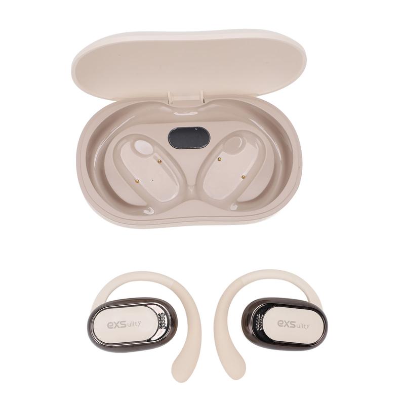 EXS ulity 144 Bluetooth translation earbuds High-precision real-time translation earbuds Built-in microphone With ear hook 50 hours of ultra-long standby Earbuds LED display Charging box