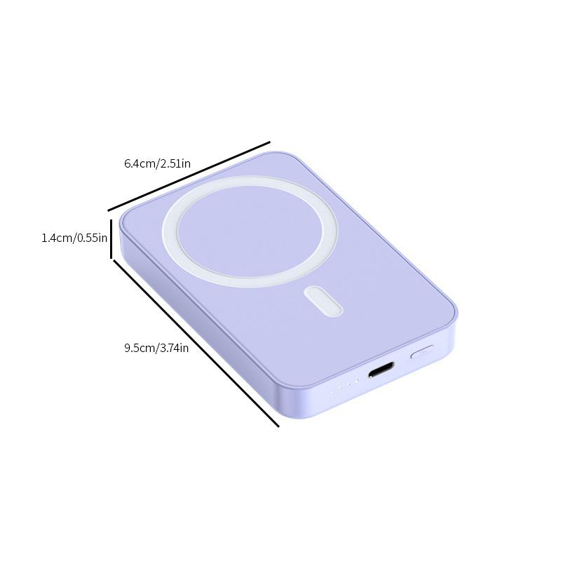 Wireless Magnetic Power Bank- Fast Charging Mobile Phone Wireless Charger to Smartphone - Compact, Portable Gift