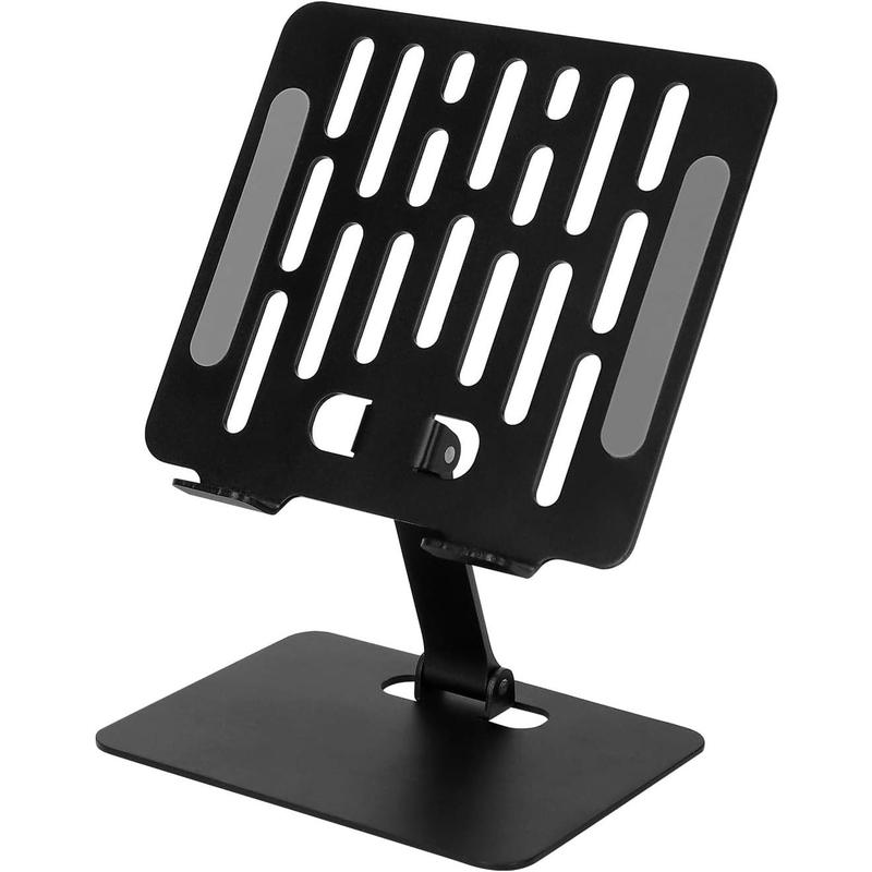 a Portable Desktop Tablet Holder Stand That can be Folded up and Down to Adjust Height. Suitable for ipad Holder up to 12 inches