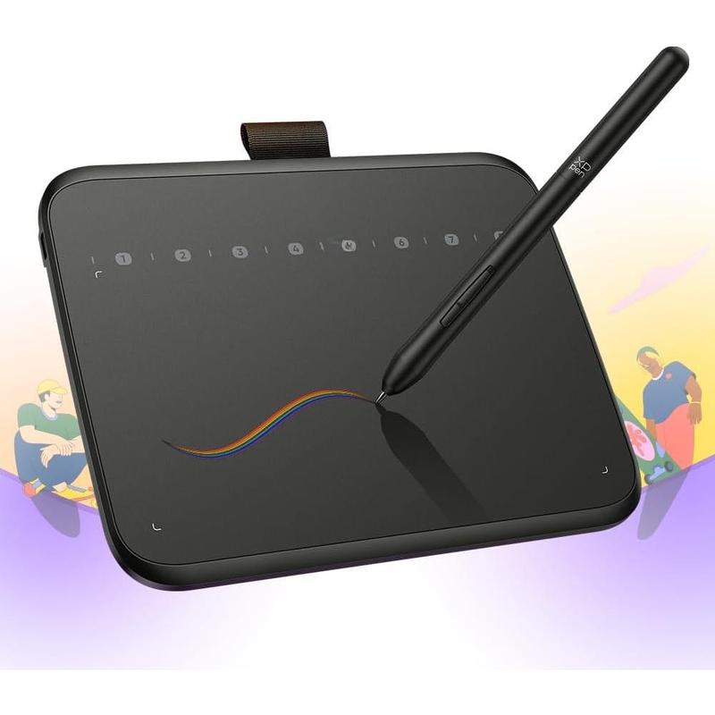 XPPen Deco 640 Drawing Tablet with 16384  Levels Sensitivity -Free Stylus 6*4 Inch OSU Drawing Pad Graphic Tablet for Digital Drawing Teaching Designing Editing Work for PC  Android