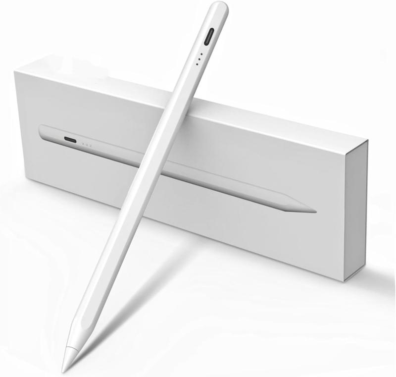 Tiktok shop Apple Pencil for iPad 9th&10th Generation-2X Fast Charge Active Pencil Compatible with 2018-2022 Apple iPad Pro11&12.9,iPad Air 3 4 5,iPad 6-10,iPad Mini 5 6 Gen-White，clearance items today 2024 ,Funny ipad accessories Gift  Stylus