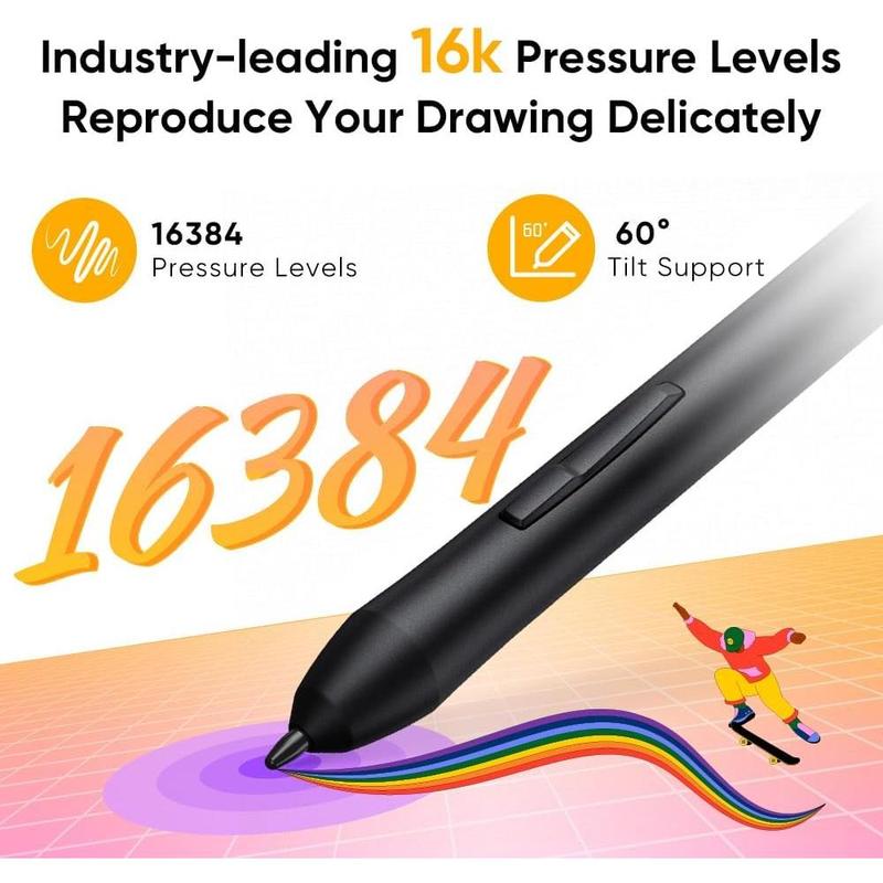 XPPen Deco 640 Drawing Tablet with 16384  Levels Sensitivity -Free Stylus 6*4 Inch OSU Drawing Pad Graphic Tablet for Digital Drawing Teaching Designing Editing Work for PC  Android