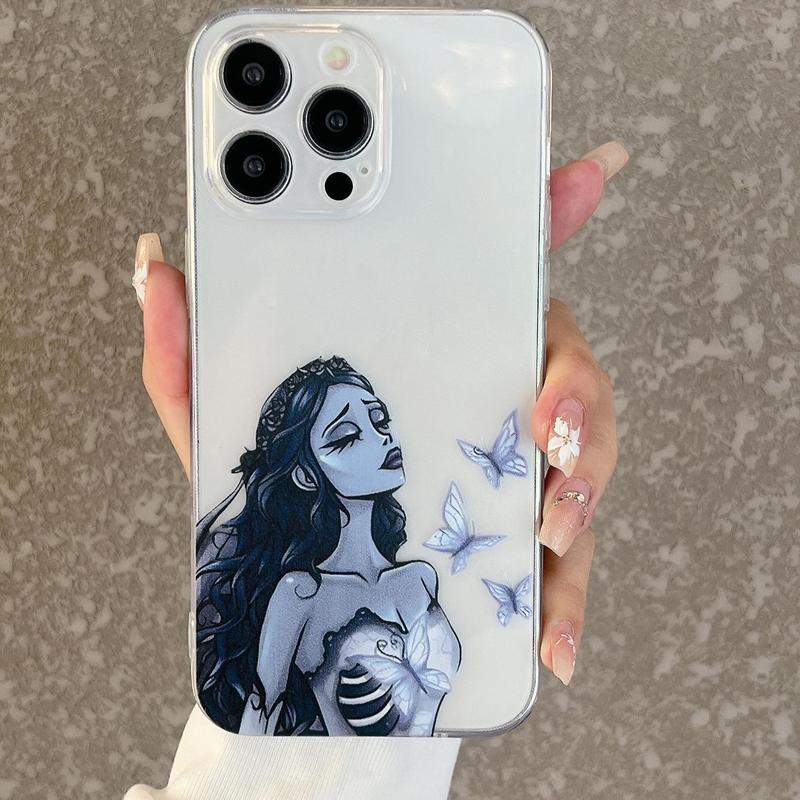 Butterfly Pattern Phone Case, Full Coverage Lens Phone Protective Cover, Phone Accessories Compatible with iPhone 11 12 13 14 15 Pro Max