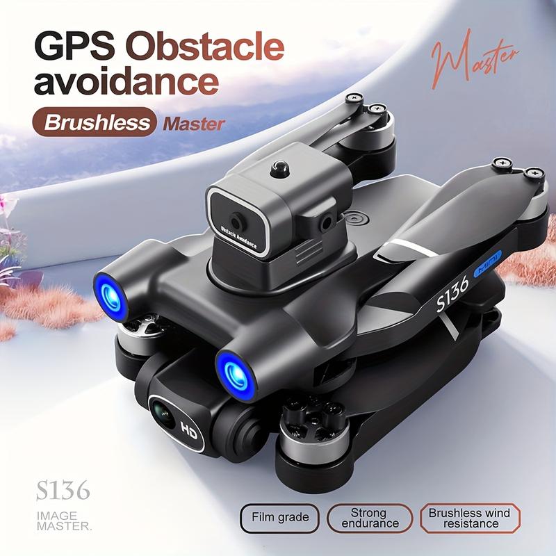 GPS Drone with 4K Camera for adults Beginner, Ult-Long Flight Time, Optical Flow, 5G Transmission Foldable FPV RC Quadcopter with Brushless Motors, No obstacle avoidance, GPS Auto Return Home, Intelligent Follow Me, Include 2 batteries and Handbag