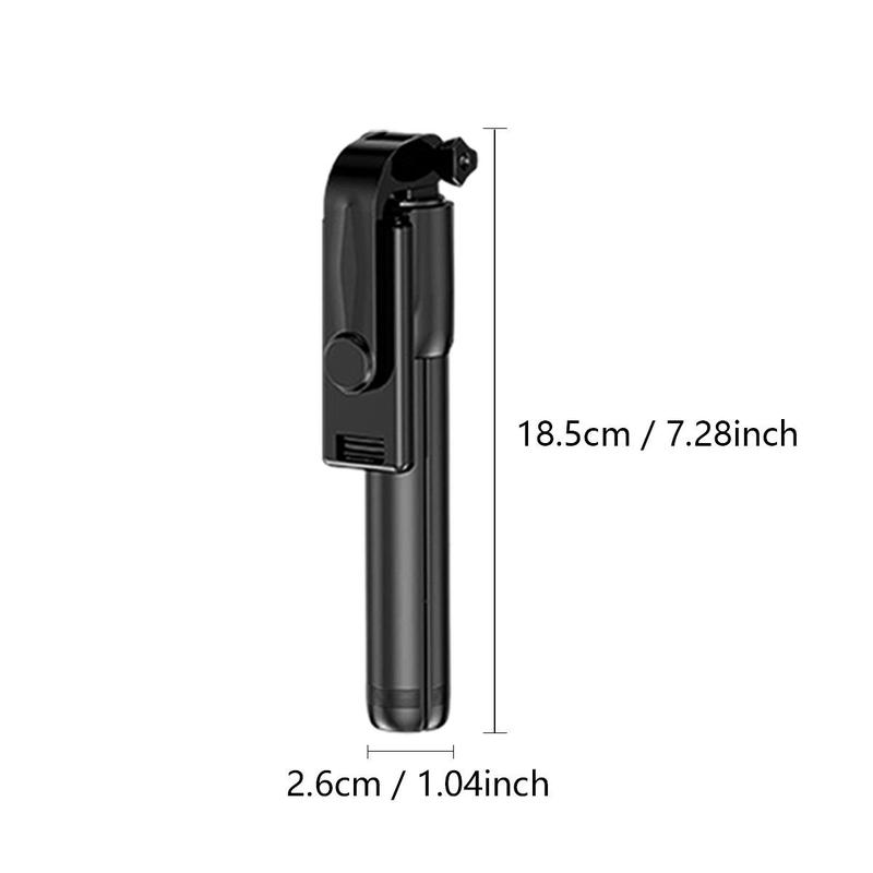 Portable Selfie Stick, 1 Count Rechargeable Wireless Selfie Stick with Remote Control, Phone Tripod for Travel, Outdoor, Party, Daily Use