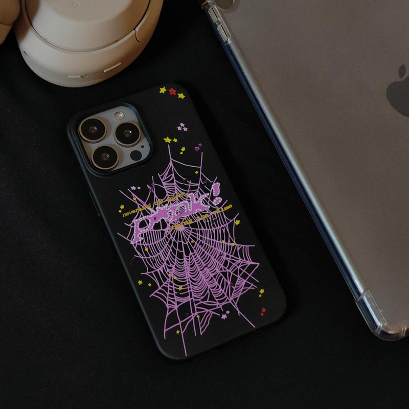 Sp5der Pink Hypebeast Tough Phone Cases Accessories Cover Cellphone Aesthetic Protection iphone16 15 14 13 12 11 case