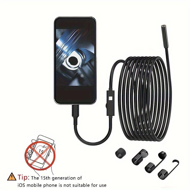 Mini HD Endoscope Camera Waterproof IP67 Adjustable 196.85 Inch Hardline 8mm Industrial Endoscope Camera 8 LED Endoscope For Iphone Mobile Phone 01