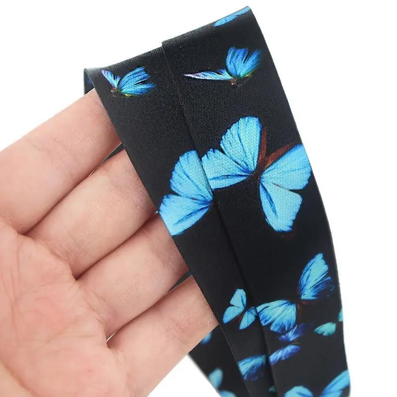 Butterfly Pattern Phone Lanyard, Universal Cellphone Strap, Phone Wristband Lanyard for Mobile Phone