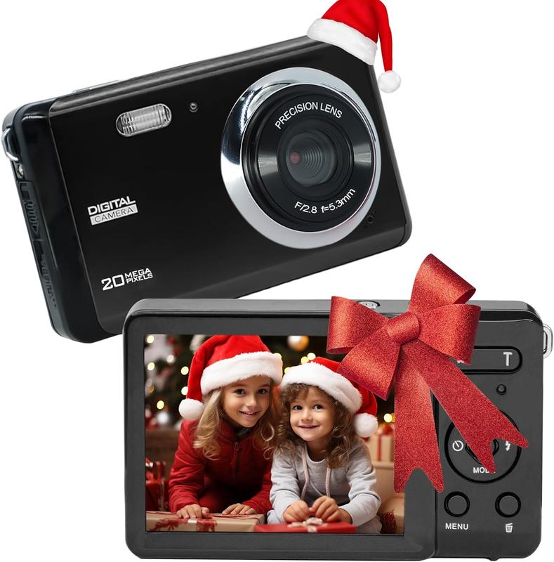 Digital Camera, FHD 1080P Camera, Digital Point and Shoot Camera with 8X Zoom Anti Shake, Compact Small Camera for Boys Girls  (Black)