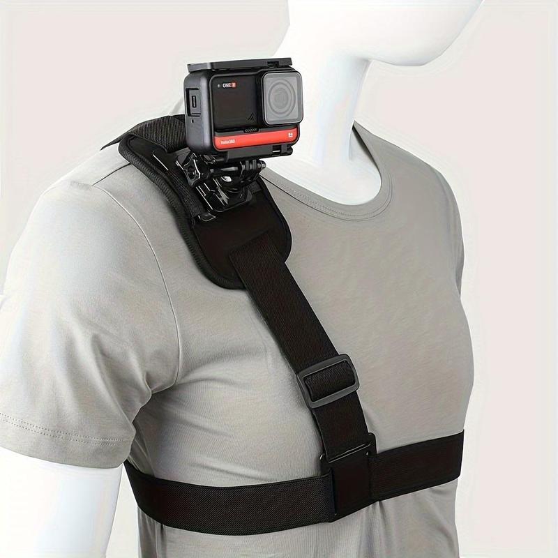 Sports Camera Chest Strap Mount (Without Camera), Adjustable Camera Chest Strap Mount, Camera Sports Camera Bracket Accessories