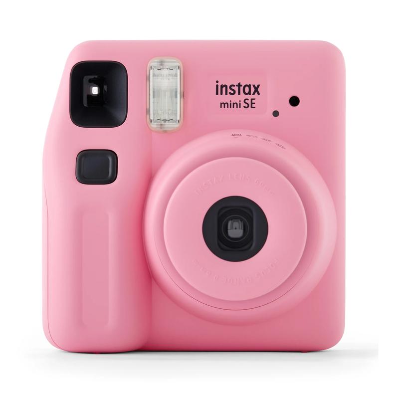 Fujifilm Instax Mini SE Instant Camera with Bonus 10 Pack Mini Film, Pink - Perfect Christmas Gift