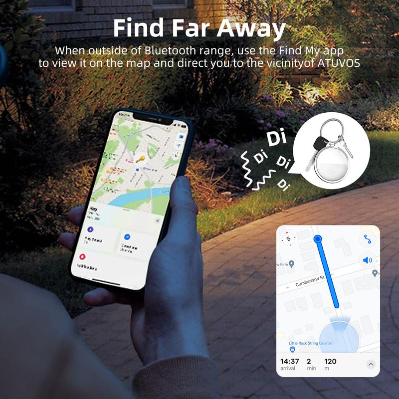 Global Location Tracker for Apple Find My, Key Finder,Water Resistant Gps Device ,Android not Supported, Works with Apple Find My (iOS only), Bag, Key and Luggage, Phone Finder