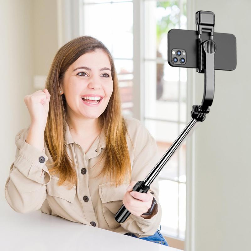 42 Inch Selfie Stick Tripod with Fill Light, 1 Count Extendable Phone Tripod Stand, Multifunctional Selfie Stick with Detachable Remote & Phone Holder