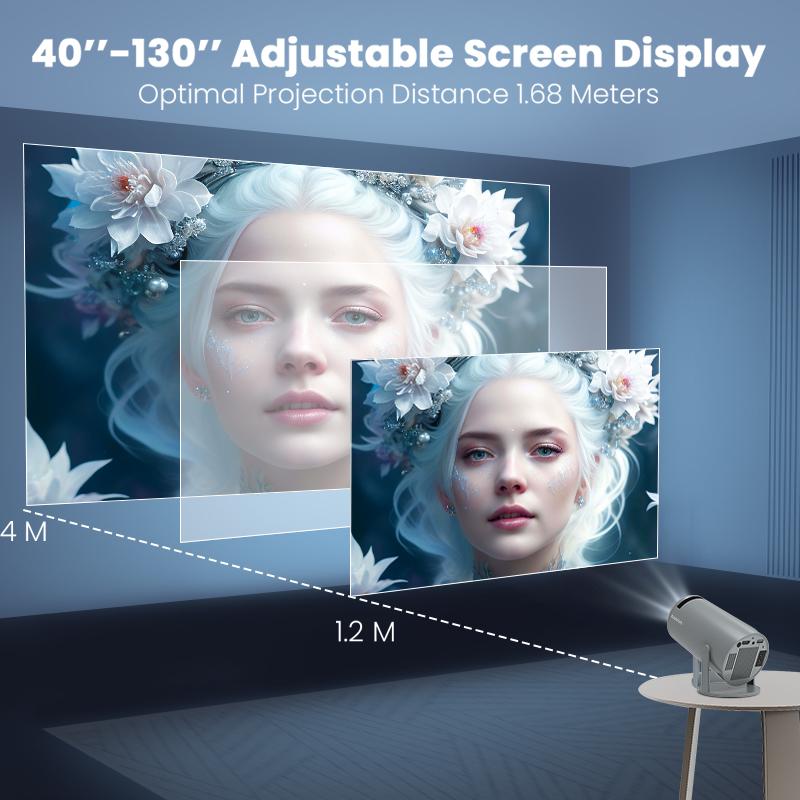 Magcubic 4K HY300 Pro Projector Android 11 260ANSI Dual WIFI Allwinner H713 BT5.0 Native 720P Wifi6 Home Theater Outdoor portable 180°Rotatable