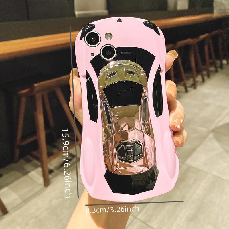 Car Shaped Phone Case with Holder, Anti-fall & Anti-fingerprint Mobile Phone Case, Shockproof Phone Cases for iPhone