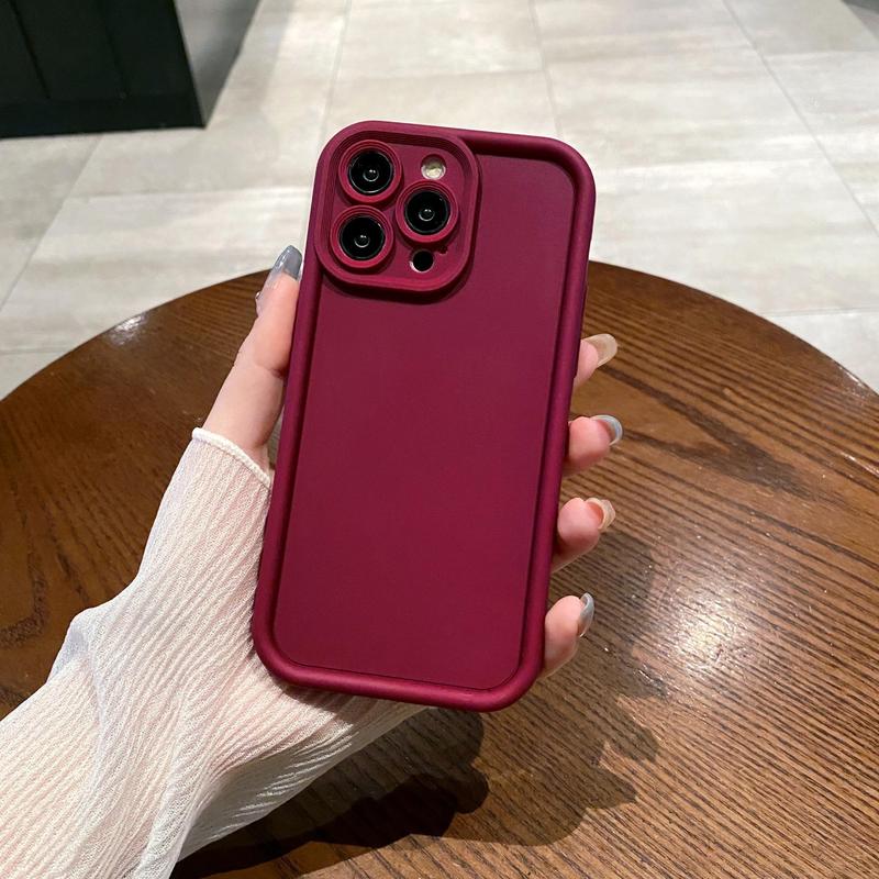 Solid Color Phone Case, Anti-fall Mobile Phone Case, Durable Phone Cover for iPhone 15 14 Pro Max 13 12 11 XR 8 7 Plus SE2 XS Max