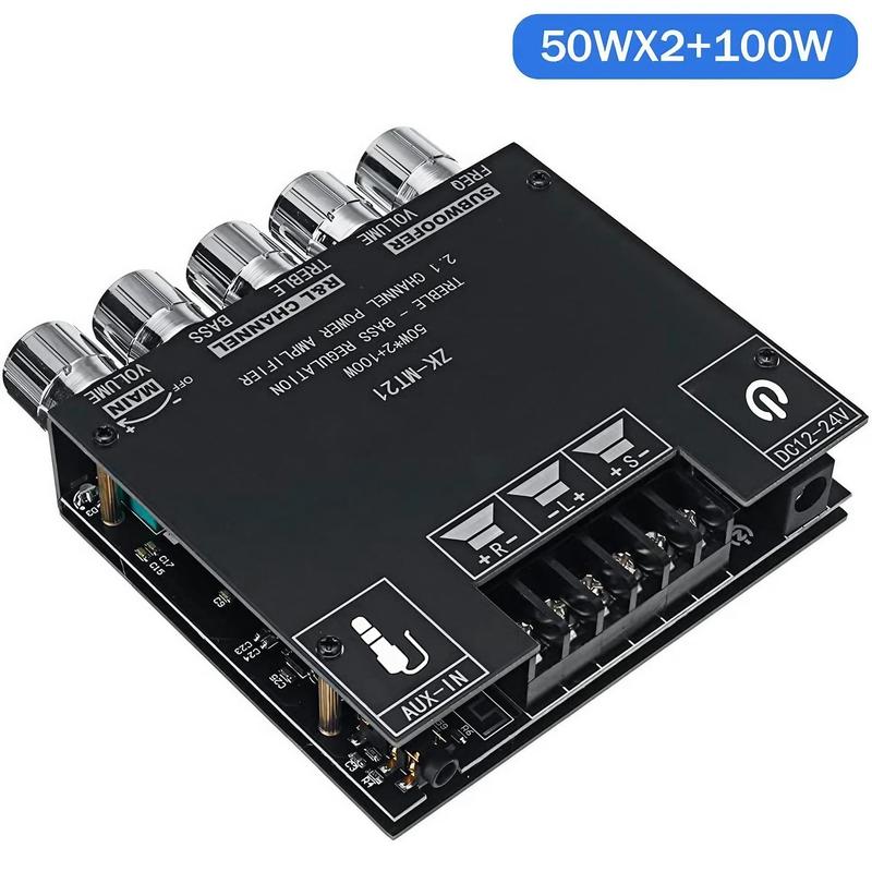 2.1 Channel Power Amplifier Board, Bluetooth-compatible Audio Power Amplifier Module, Audio & Video Accessories for DIY Audio & Home Theater