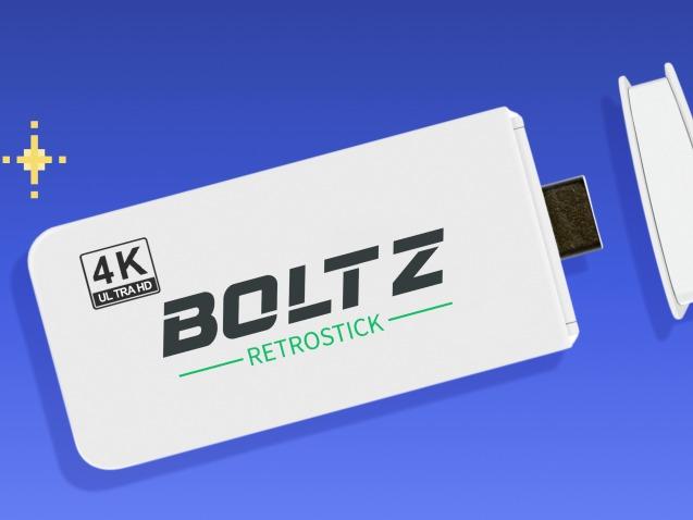 Boltz Retrostick - 4K Retro Gaming Console with Wireless Controllers and 20,000+ Classic Games